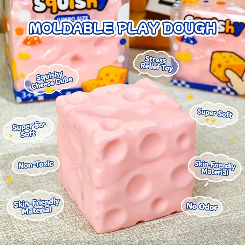 Squishy Cheese Block Toy