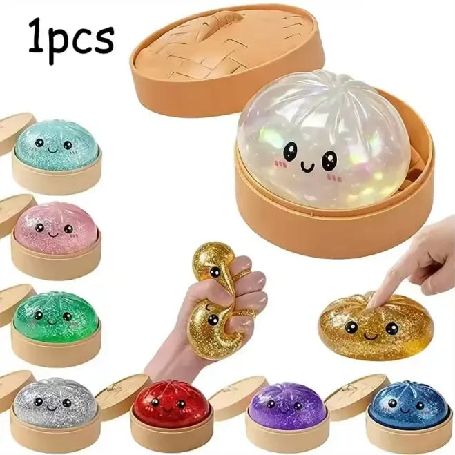 Glitter Dumpling Squishy Toy