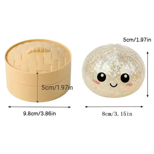 Glitter Dumpling Squishy Toy