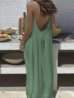 Solid Color Cami Loungewear Dress
