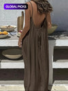 Solid Color Cami Loungewear Dress