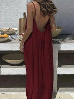Solid Color Cami Loungewear Dress