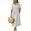 Chouyatou Striped Cotton Shirt Dress