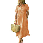 Chouyatou Striped Cotton Shirt Dress