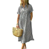Chouyatou Striped Cotton Shirt Dress